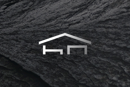 Textura de pedra rústica escura com logotipo.